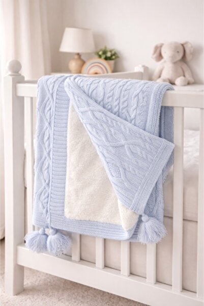 Pure Boutique Double baby blanket, made of wool with a fluffy interior, light...