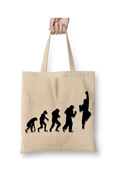 Toyaso Evolution of Shoryuken Street Fighter White Cloth Bag Long Handle Shop...