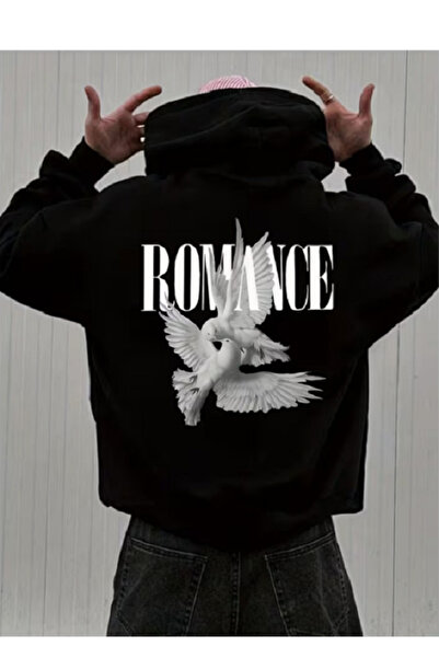 Mayer Butik Unisex Ανδρικό/Γυναικείο Φούτερ με στάμπα Romance από βαμβάκι με ...