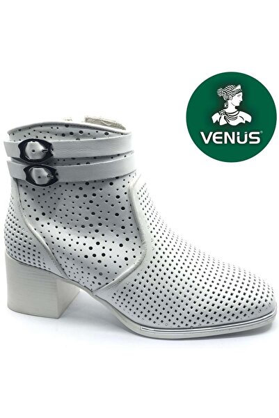 Venüs Pexus Genuine Leather Summer Women's Boots White