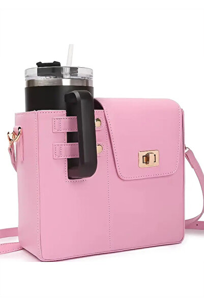 owala Deri Su Şişesi ve Termos Kahve Bardağı Çantası Su Bardağı Tutucu Çok Am...