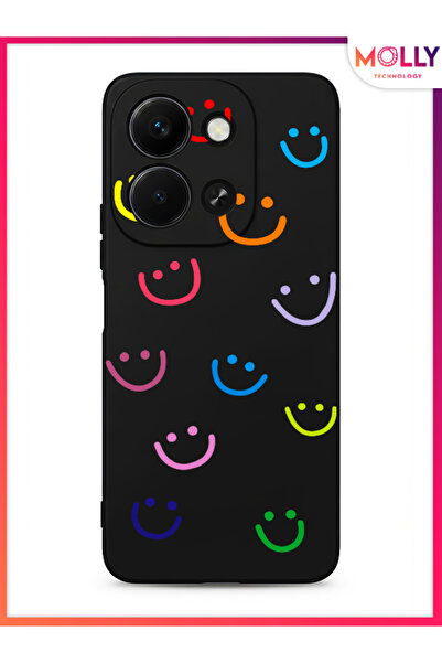 Molly Black Happy Disorder Pattern Silicone Case for Xiaomi Redmi 15C