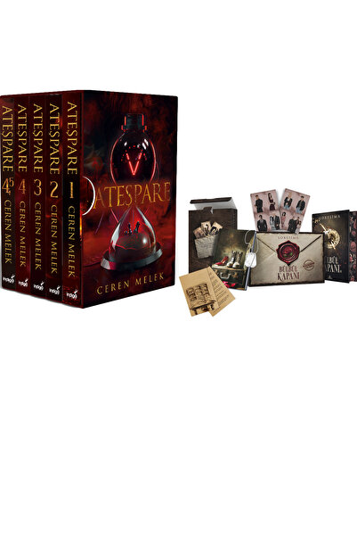 İndigo Kitap Ateşpare 5 Kitaplık Kutulu Set - Ciltli ve Bülbül Kapanı 4 Tek K...