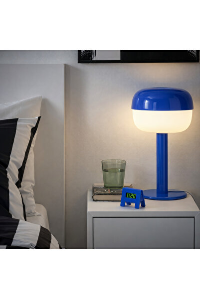 SADANHOME Alarm clock, bright blue, 7x6 cm