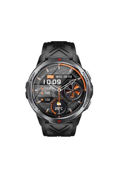 gitech Ceas inteligent pentru bărbați cu apeluri Bluetooth, notificări, baterie mare și lanternă integrată