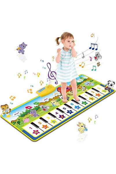 LinJie سجادة رقص موسيقية بتصميم بيانو