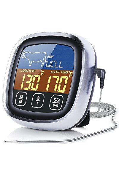 VERK Termometru digital pentru carne, sondă inox, interval -50°C – 300°C, LCD...