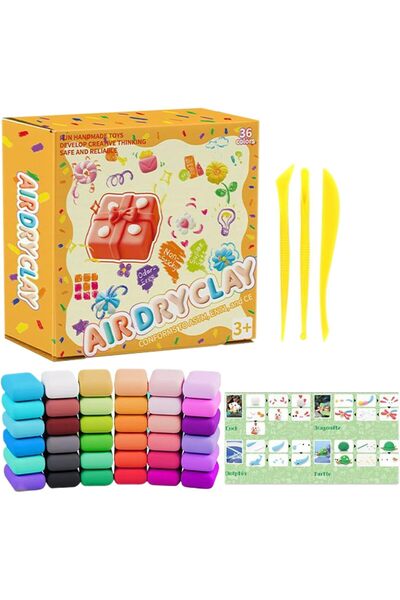 Generic مجموعة طين تشكيل يجف في الهواء مكونة من 36 لونًا