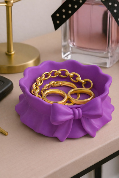 Vescarri Λεπτομέρεια με φιόγκο Coquette Kase – Διακοσμητικό δοχείο αποθήκευση...