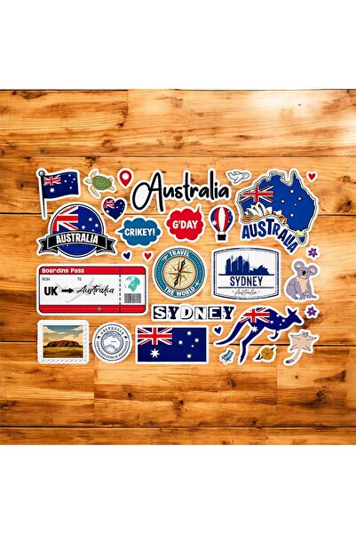 Limitless Design ملصق أستراليا، ملصق سيدني، ملصق الكنغر، ملصق السفر، ملصق بتص...