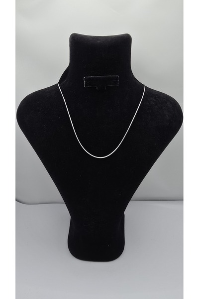 ahsenaksesuar2025 Stainless Steel Silver Color Classic Chain Necklace