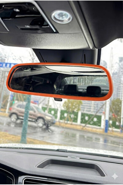 TKY Tasarımı Kendin Yap Tky Orange Rearview Mirror Protective Frame - Decorat...