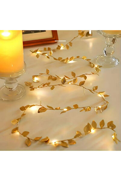 shopwave 3 Metre Yaldızlı Gold LED Işık – Dekoratif Ortam ve Yılbaşı Aydınlat...