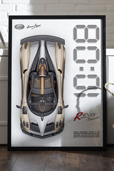 Duvarda Αφίσα Revo Roadster με μαύρο ξύλινο πλαίσιο, διακοσμητικός πίνακας το...