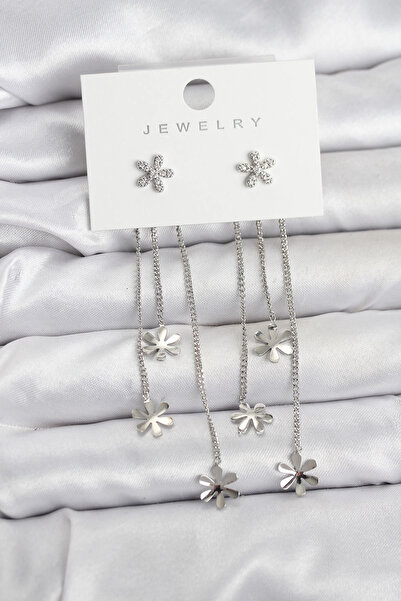 lowell home أقراط نسائية متدلية من النحاس الفضي طراز باباتيا