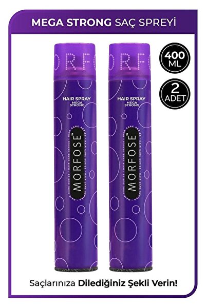 Morfose Mega Strong Saç Spreyi 400 ml 2 Adet