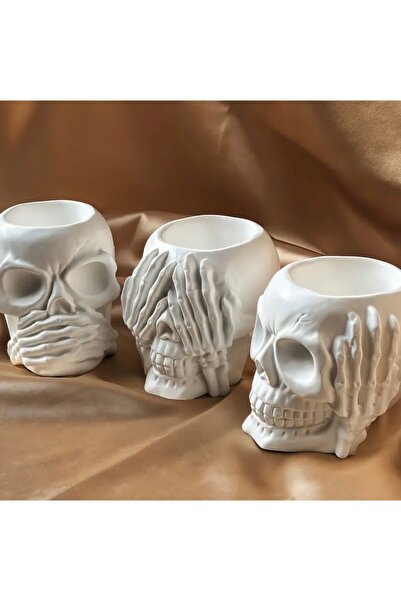 Lumora moments Luxury 3-Piece Skull Set Decorative Boxes