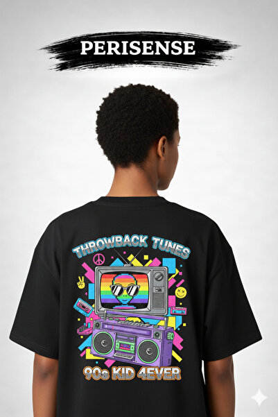 YRN COLLECTION Unisex μπλουζάκι με στάμπα νοσταλγίας της δεκαετίας του '90, α...