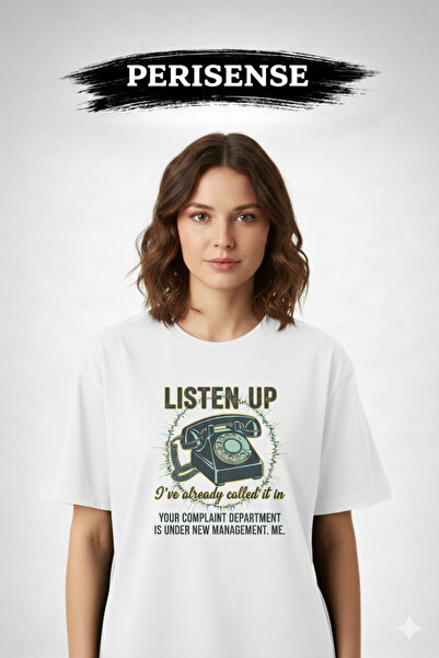 PERISENSE Unisex Sarcastic Printed Premium Combed Cotton Oversized T-Shirt