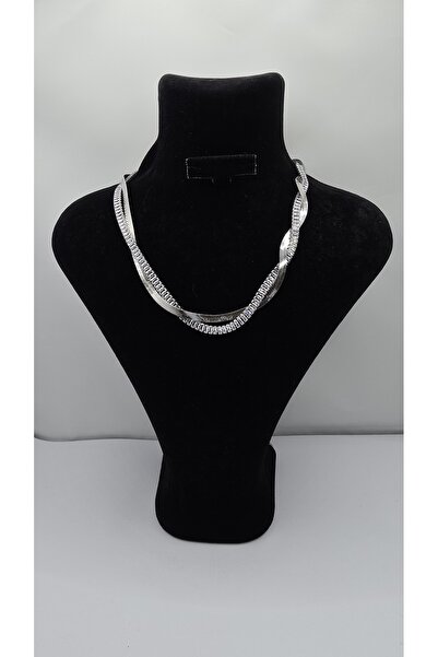 ahsenaksesuar2025 Stainless Steel Silver Color Italian Model Waterway Zircon ...