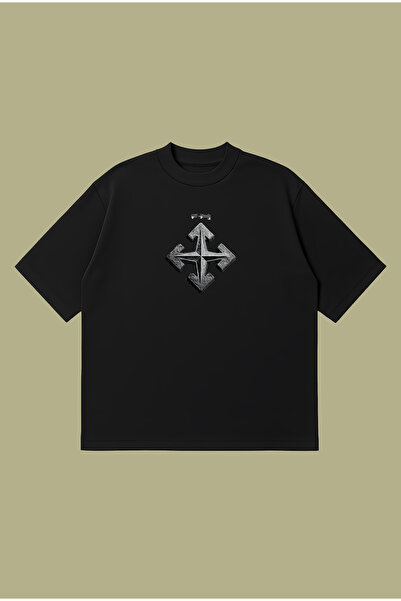 PURE POWER Stone Island X Off-White Croială largă supradimensionată Unisex tr...