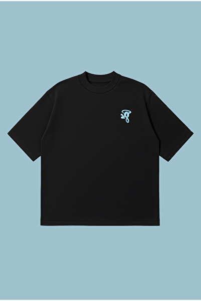 PURE POWER Synaworld S Word Blue Boxy Fit Oversized Unisex Tshirt - Printed T...