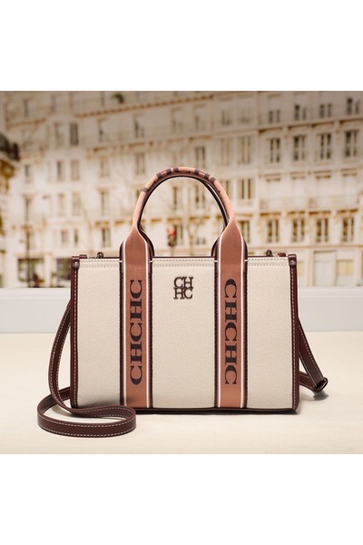 CILMI HARVILL CHHC حقيبة قماشية نسائية من CHCH بحزام متقاطع - خفيفة الوزن، مت...