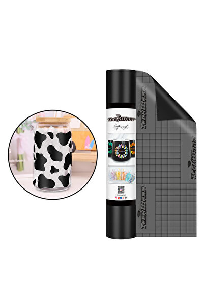 Teckwrap Craft Ekonomik Seri Vinil - Matte Black- 1 Rulo 30.48cm X 152.4cm
