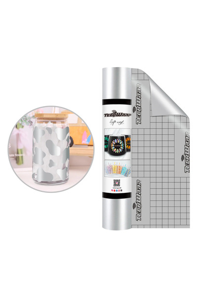 Teckwrap Craft Ekonomik Seri Vinil - Glossy Silver - 1 Rulo 30.48cm X 152.4cm