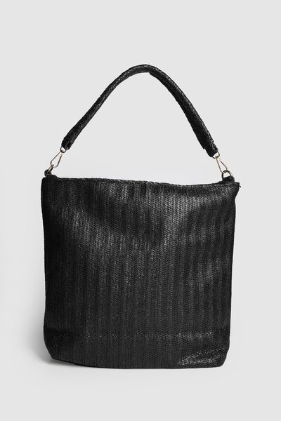 Store حقيبة كتف نسائية منسوجة كبيرة الحجم من لاكو