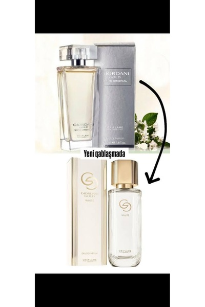 Oriflame giordani white parfüm 50 ml .yeni ambalajında aynı kokudur