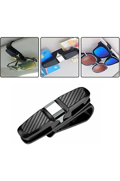 TOMRİSTORE Parasolar auto cu suport pentru ochelari și carduri, aparat negru ...