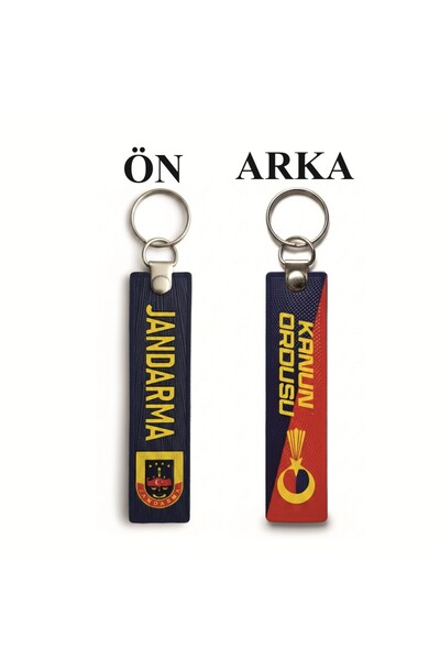 Seyhan Askeri Malzeme Tpu Double Sided Keychain -Jandarma