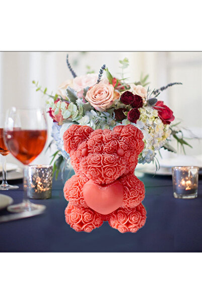 MILMATT Matrita de silicon, Milmatt, Model ursulet cu trandafiri, pentru luma...