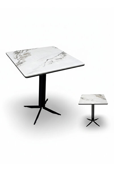 Generic Luxury Square Marble Cafe Table - 70x70 cm