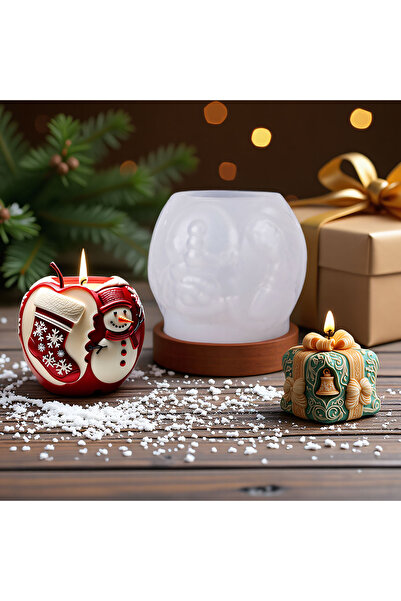 MILMATT Matrita de silicon, Milmatt, Mar Craciun, pentru lumanari, non toxic