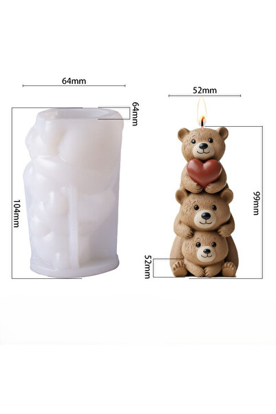 MILMATT Matrita de silicon, Milmatt, Familie ursuleti model 3