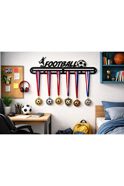 Serend Futbol Temalı Metal Madalya Askılık