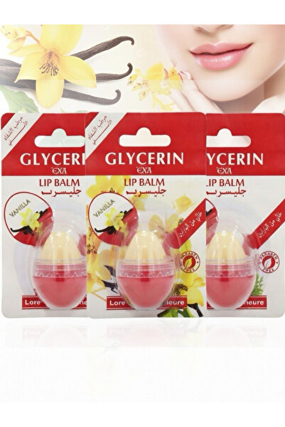 EXA 3 pieces of AXA vanilla glycerin lip balm