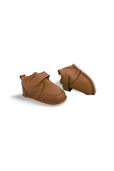 Angel Leather Barefoot Smiley First Steps Shoes – Brown Genuine Leather