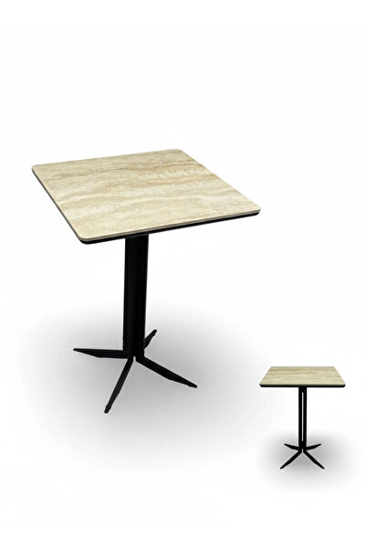 Generic Square Marble Cafe Table - 60x60 cm