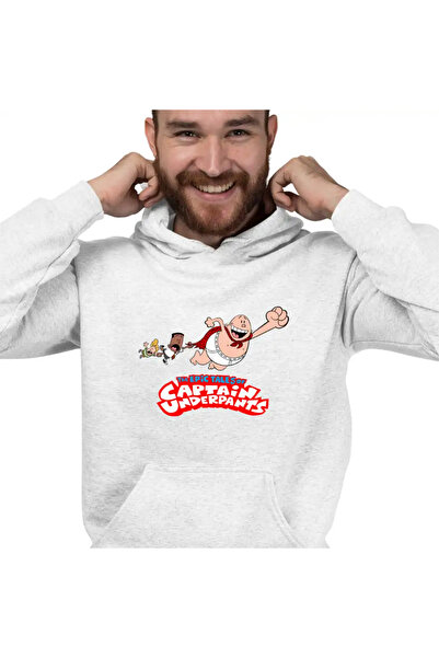 OEM Men's Hoodie Captain Underpants Epic Tales Captain Underpants Flying Geor...