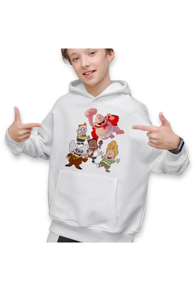 OEM Hanorac Copii Baieti Captain Underpants All Gang Epic Tales Aventurile Ca...