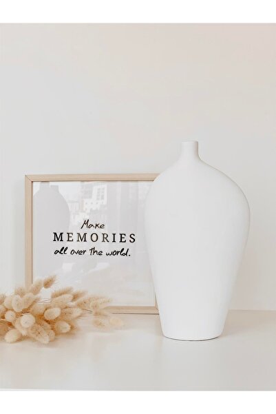 Hestia Home Vază ceramică amorfă albă