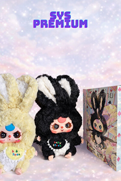 SYS PREMİUM - Labubu, Baby three Blind Box, Figür, tavşan koleksiyonu, peluş ...