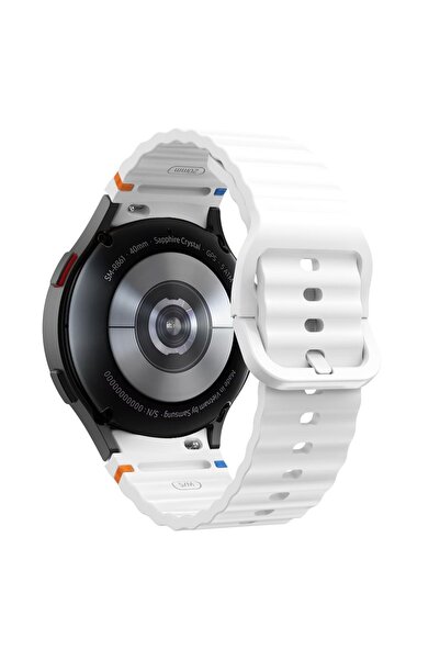 Tech-Protect Curea din silicon pentru ceas Samsung Galaxy - 40 mm, albă