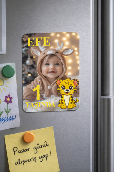 LOVE Kişiye Özel Resimli Doğum Günü Magneti Doğum Günü Temalı 8x6cm 15 adet