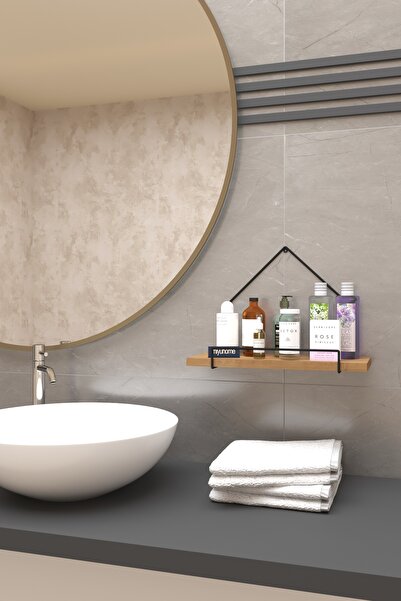 HomeSide DUVAR RAFI TEKLİ UÇAN RAF ASILABİLİR RAF Dekoratif Ahşap Uçan Raf