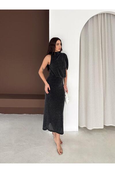 Slim'N Lift Metallic String One-Sleeve Dress