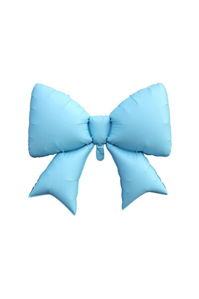 baloanepetrecere.ro Blue foil balloon with bow – 98x75 cm